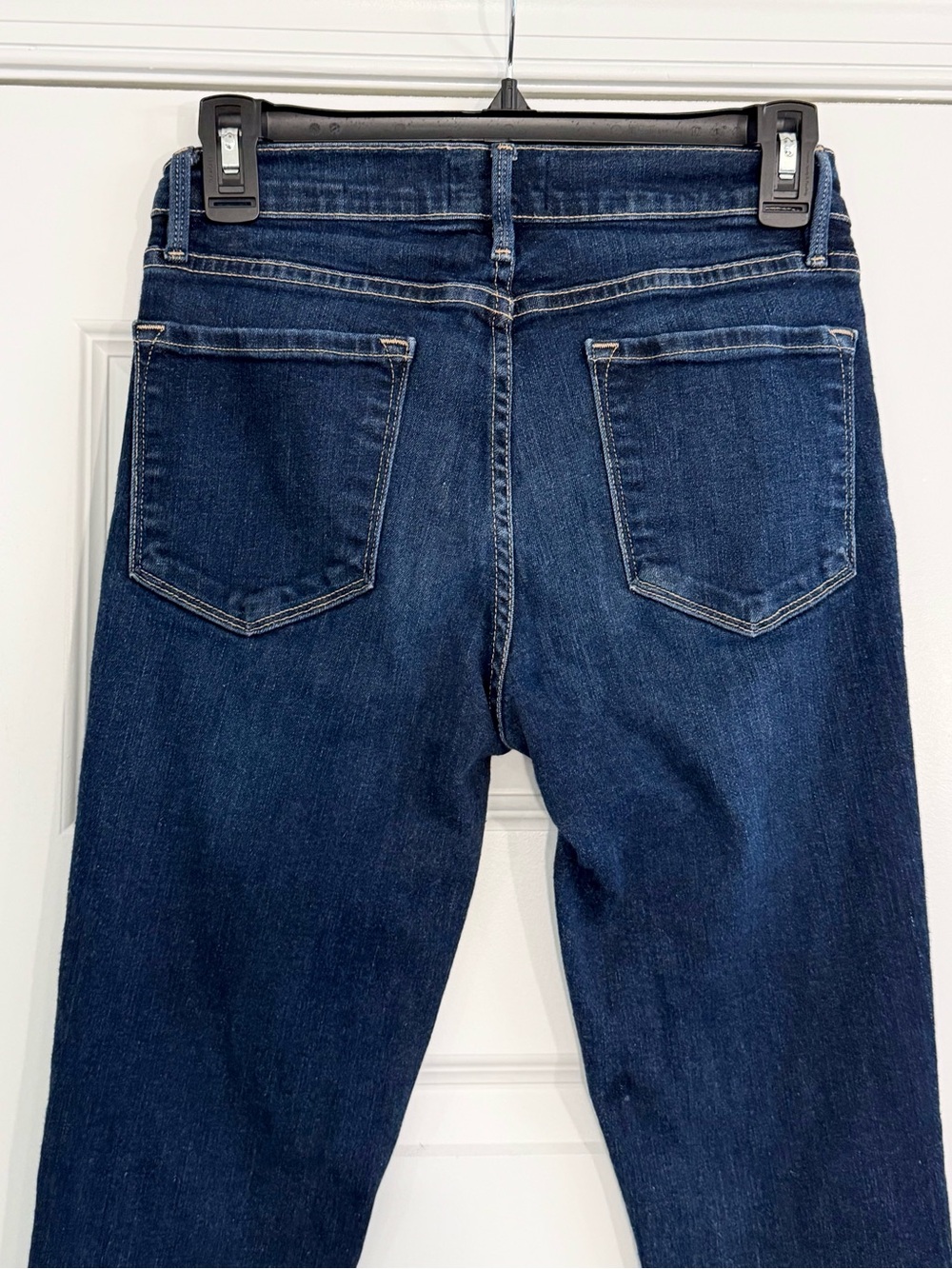 FRAME Le Skinny de Jeanne Jeans Women’s 29 Dark Wash Stretch Cotton - Picture 4 of 10